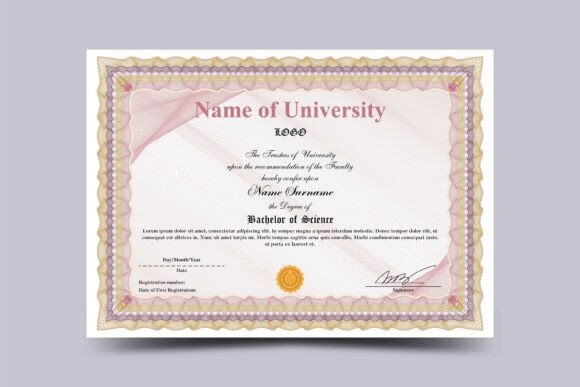 Academic Certificates with Guilloche: Security and Elegance