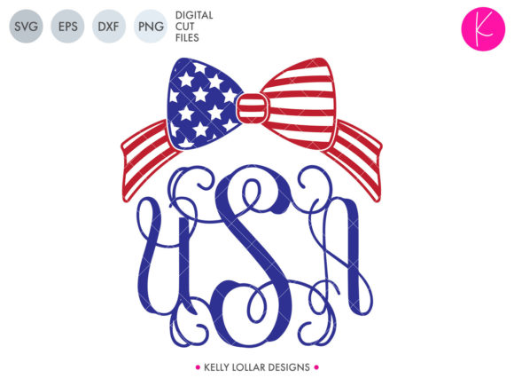 American Flag Bow with USA Monogram: Design Details & Uses