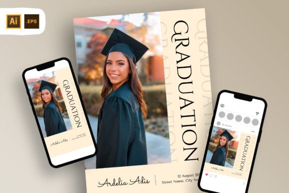 Beige Photo Graduation Party Invitation: A Designer's Template