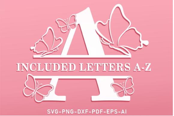 Butterfly Monogram Split Letters SVG: A Designer's Fresh Take on Initials