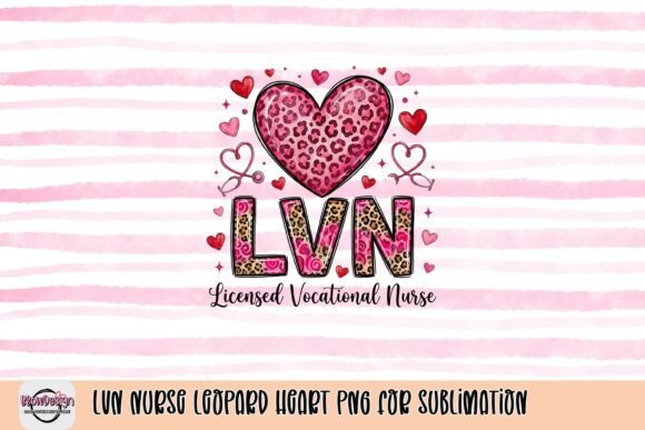 Celebrate LVN Dedication with This Leopard Heart PNG