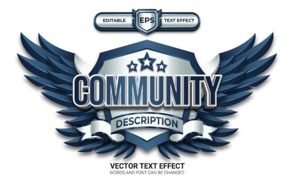 Community Esport Logo with Text Effect: Build Your Team's Brand