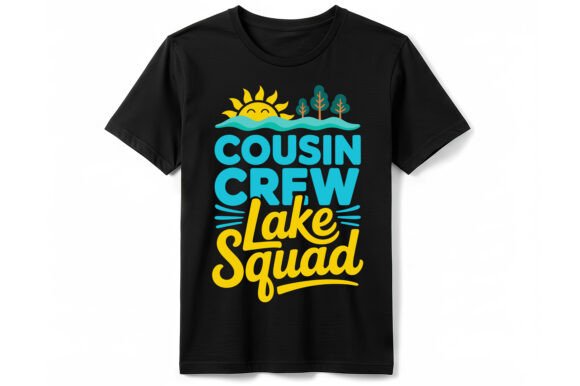 Cousin Crew Lake Squad T-Shirt: A Designer's Take on This Cheerful Design Asset