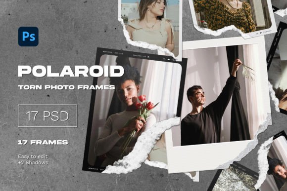 Polaroid Torn Photo Frames: Add Instant Vintage Character