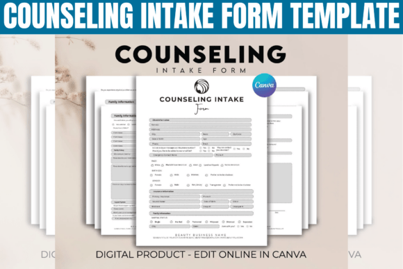 Professional Counseling Intake Form Template