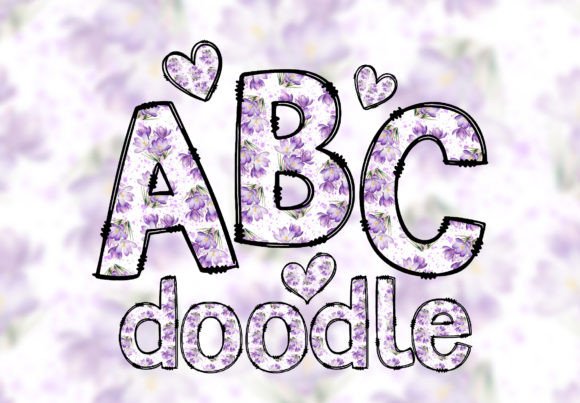 Spring Doodle Letters: A Floral Alphabet for Creative Projects
