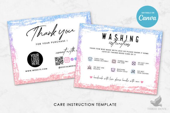 T-Shirt Washing Care Instruction Card: A Designer's Guide