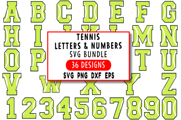 Tennis Letters and Numbers SVG: A Designer's Playbook