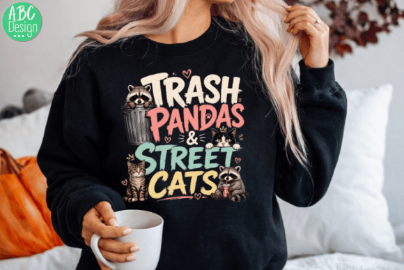 Trash Pandas & Street Cats PNG: Whimsical Urban Charm