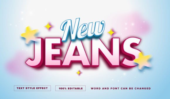 Unlocking Visual Edge with New Jeans Text Style Effect Editable