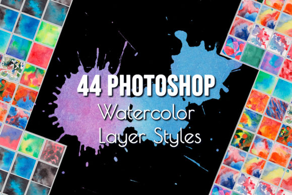 Watercolor Photoshop Layer Styles: Instant Artistic Texture